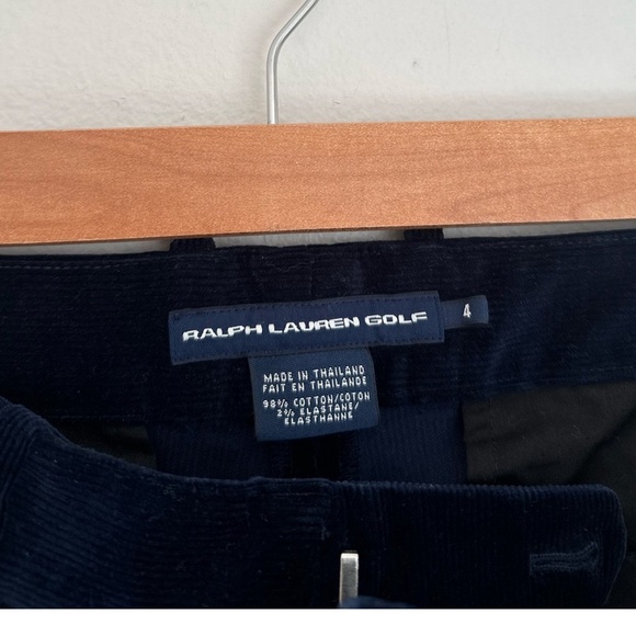 Ralph Lauren • Signature Straight Leg Corduroy Pants in Navy Blue - Picture 6 of 7